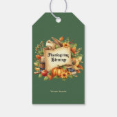 感謝祭賛美のギフトラベル ギフトタグ (裏面)