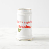 感謝祭賛美のスタイン紅葉 ビールジョッキ (中央)