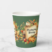 感謝祭賛美の紙カップ 紙コップ (裏面)