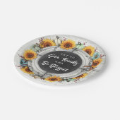 感謝祭賛美秋ひまわりファミリーディナー ペーパープレート (アングル)