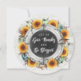 感謝祭賛美秋ひまわりファミリーディナー 招待状