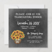 感謝祭賛美秋ひまわりファミリーディナー 招待状 (裏面)
