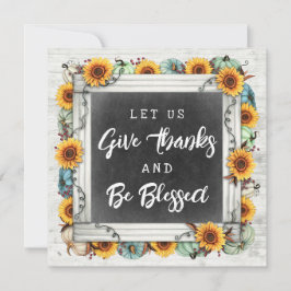 感謝祭賛美秋ひまわりファミリーディナー 招待状