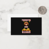 感謝祭賛美23米国メープル11月の感謝祭 ノートカード (正面/裏面インサイチュ)