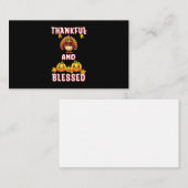 感謝祭賛美23米国メープル11月の感謝祭 ノートカード (正面/裏面)