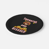 感謝祭賛美23米国メープル11月の感謝祭 ペーパープレート (アングル)