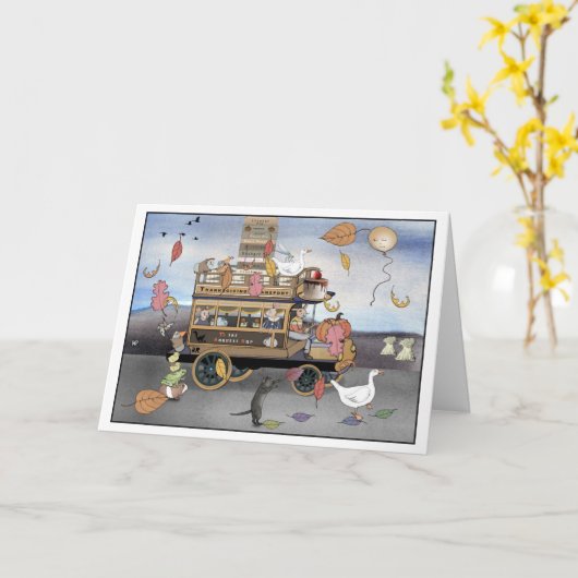 感謝祭輸送 カード (黄色い花)