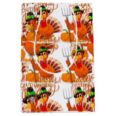 感謝祭農家トルコ ミディアムペーパーバッグ (正面)