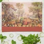 感謝祭農家ホームハーベスト キッチンタオル (折り畳み)