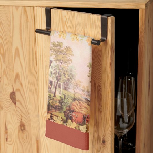 感謝祭農家ホームハーベスト キッチンタオル (三つ折り)