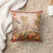 感謝祭農家ホームハーベスト クッション (ブランケット)