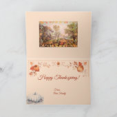 感謝祭農家ホームハーベスト サンキューカード (内部)