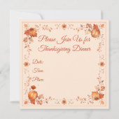 感謝祭農家ホームハーベスト 招待状 (裏面)