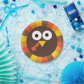 感謝祭間抜け七面鳥キッズプレート ペーパープレート (パーティー)