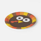 感謝祭間抜け七面鳥キッズプレート ペーパープレート (アングル)