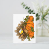 感謝祭間抜け七面鳥グリーティングカード シーズンカード (スタンド正面)