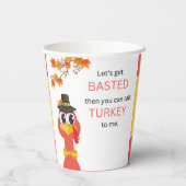 感謝祭間抜け紙カップ 紙コップ (裏面)