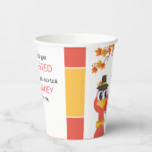 感謝祭間抜け紙カップ 紙コップ (左)