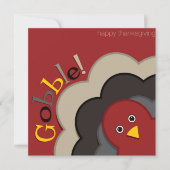 感謝祭隠し七面鳥 招待状 (正面)