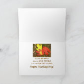 感謝祭離れ付き三気持ち休日C シーズンカード (内部)