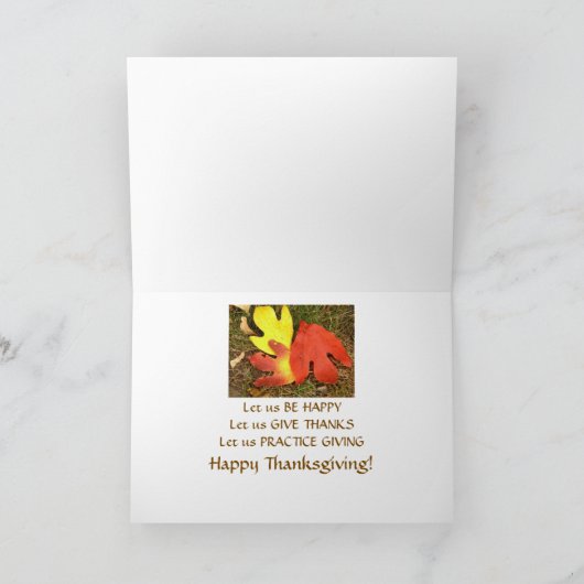 感謝祭離れ付き三気持ち休日C シーズンカード (内部)