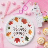 感謝祭離れ ペーパープレート (パーティー)