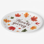 感謝祭離れ ペーパープレート (アングル)