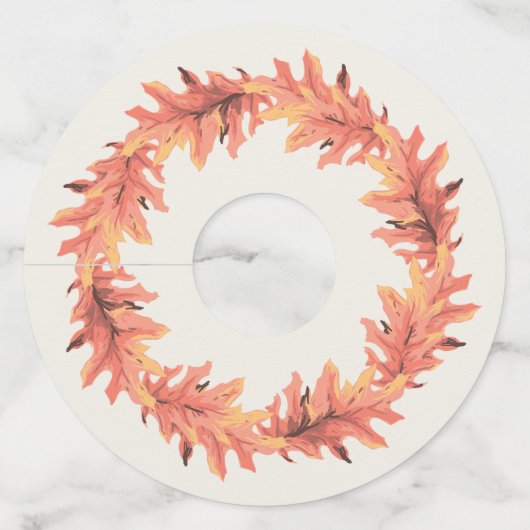 感謝祭離れ ワイングラスタグ (正面)