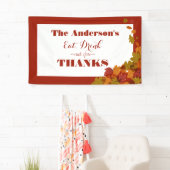 感謝祭食べお祝いドリンク&与えドッ感謝していク 横断幕 (インサイチュ)