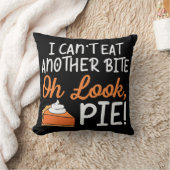 感謝祭食べがもう一口におもしろいなる クッション (ブランケット)