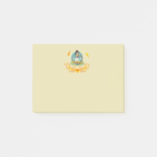 感謝祭食べトルコのパンプキンパイ ポストイット (正面)