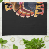 感謝祭食べトルコタコスおもしろいメキシコ キッチンタオル (折り畳み)