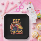 感謝祭食べトルコタコスおもしろいメキシコ ペーパープレート (パーティー)