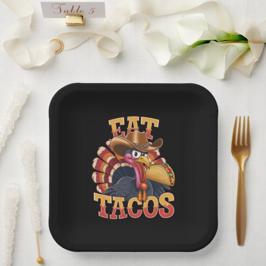 感謝祭食べトルコタコスおもしろいメキシコ ペーパープレート (ウェディング)