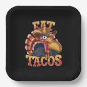 感謝祭食べトルコタコスおもしろいメキシコ ペーパープレート (正面)