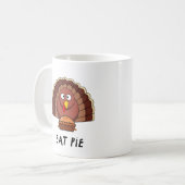 感謝祭食べトルコ付きパイ コーヒーマグカップ (正面左)