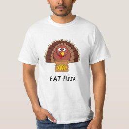 感謝祭食べトルコ付きピザ Tシャツ