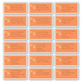 感謝祭18個人受取人名住所 シール (正面)