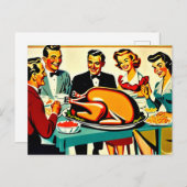 感謝祭1950sスタイルアットホーム シーズンポストカード (正面/裏面)