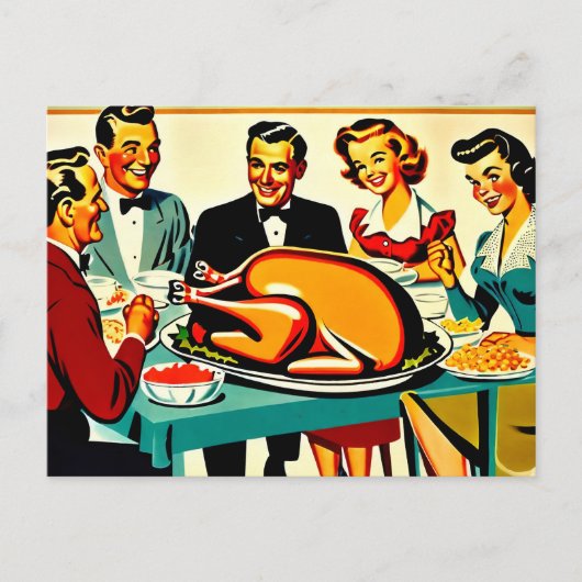 感謝祭1950sスタイルアットホーム シーズンポストカード (正面)