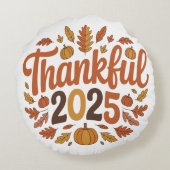 感謝祭2025秋の感謝祭かぼちゃホーム ラウンドクッション (裏面)