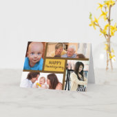 感謝祭4写真のカスタマイズ可能なカード カード (黄色い花)