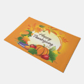 感謝祭5オプションをお楽しみください ドアマット (アングル)