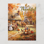 感謝祭 - いつだって感謝を忘れずに ポストカード (正面)