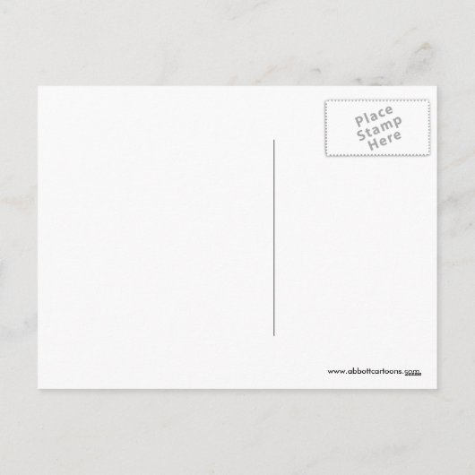 感謝祭「おもしろいなぜ沈黙が?」 ポストカード (裏面)