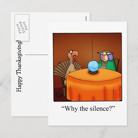 感謝祭「なぜ沈黙?」 ポストカード (正面/裏面)