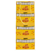 感謝祭 – イエロー紙バッグ ワインギフトバッグ (裏面)