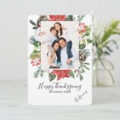 感謝祭 カスタム フォト シーズンカード (スタンド正面)