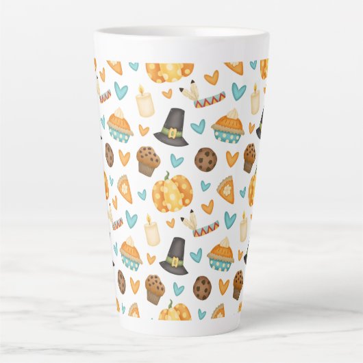 感謝祭 カフェラテマグ (正面)