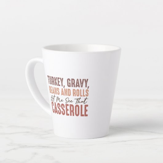 感謝祭 カフェラテマグ (左アングル)